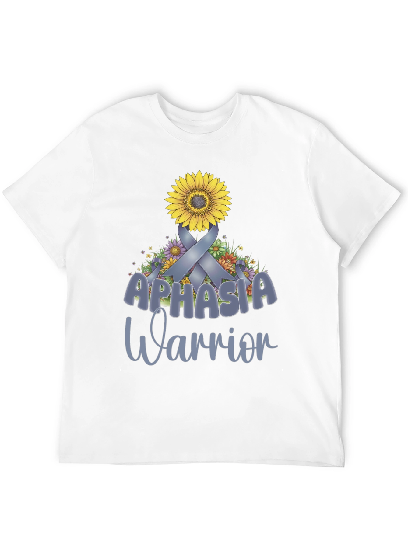 Aphasia Warrior Ribbon Sunflower T-Shirt