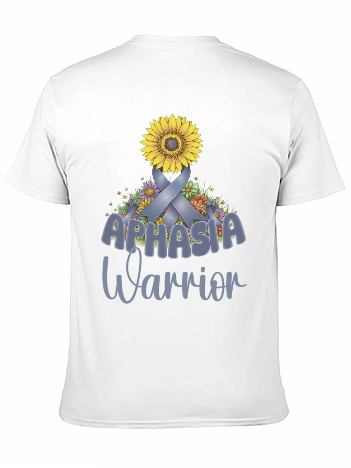 Aphasia Warrior Ribbon Sunflower T-Shirt