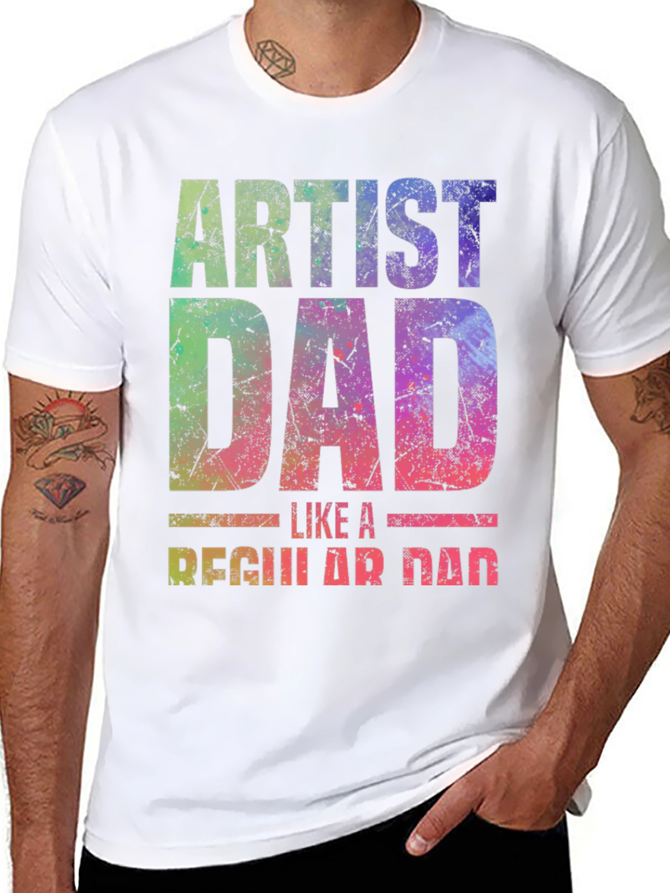 Artist Dad T-Shirt - Unique Graphic Tee