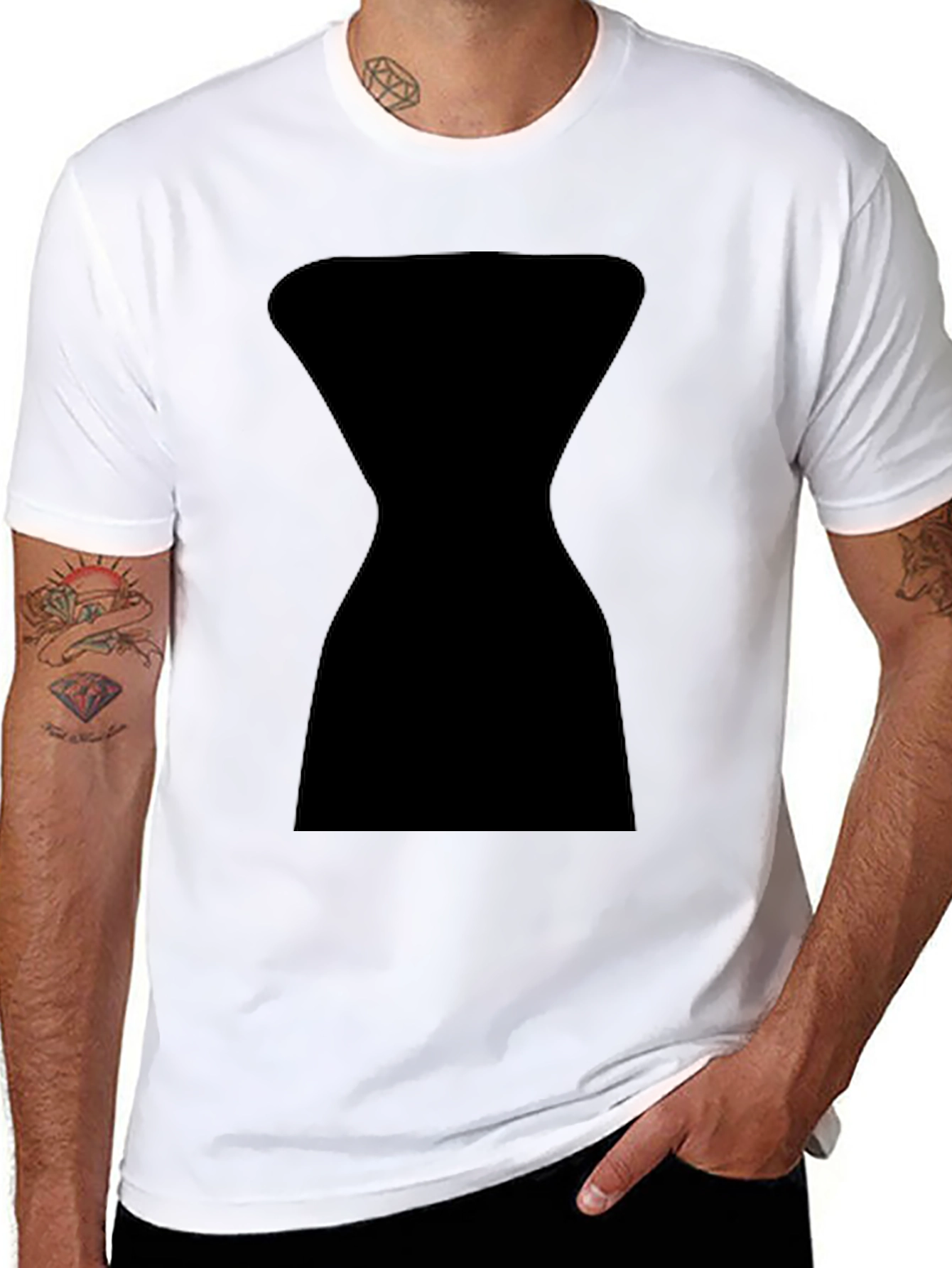 Black Hourglass Graphic Tee