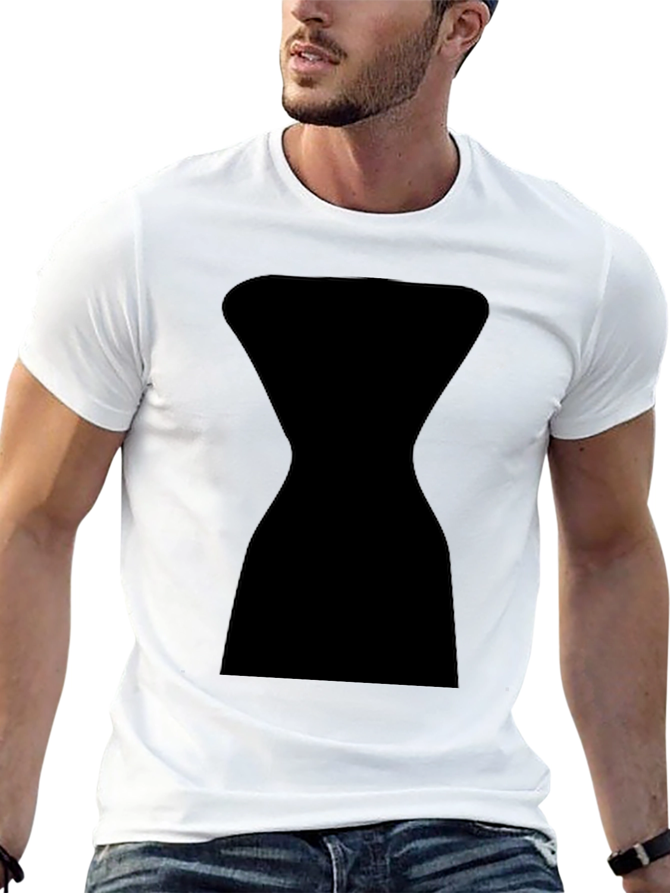 Black Hourglass Graphic Tee