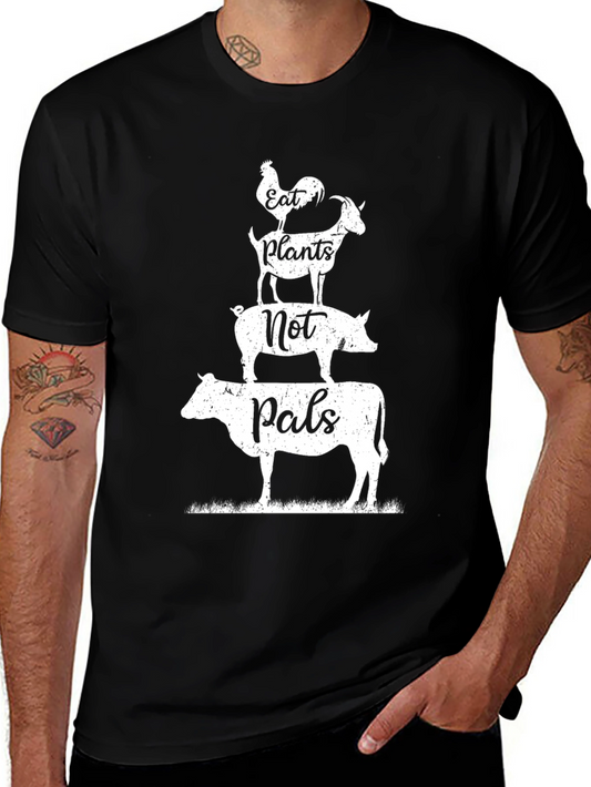 Eat Plants Not Pals Vegan T-Shirt