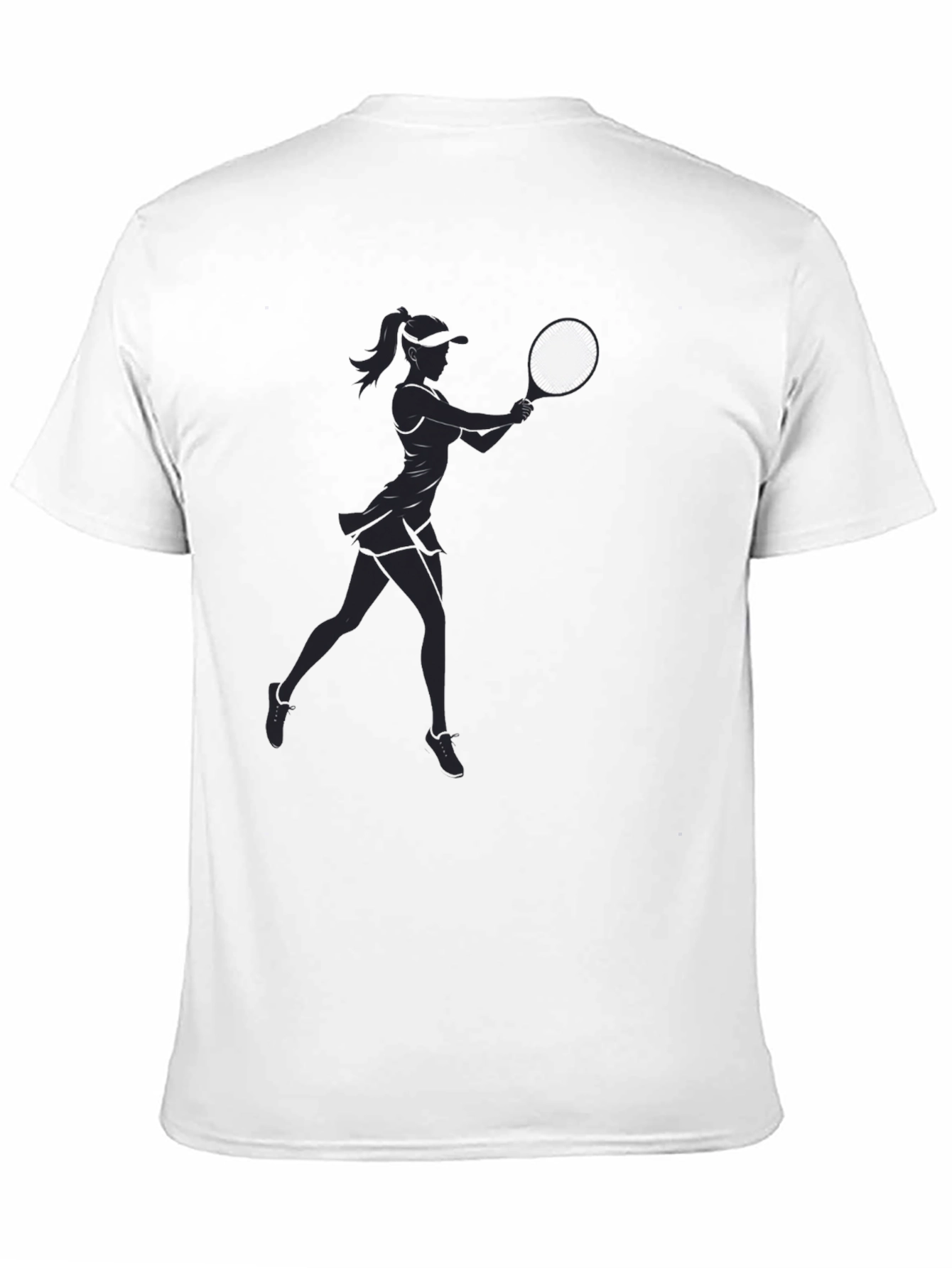 Tennis Player Graphic T-Shirt - Casual Style