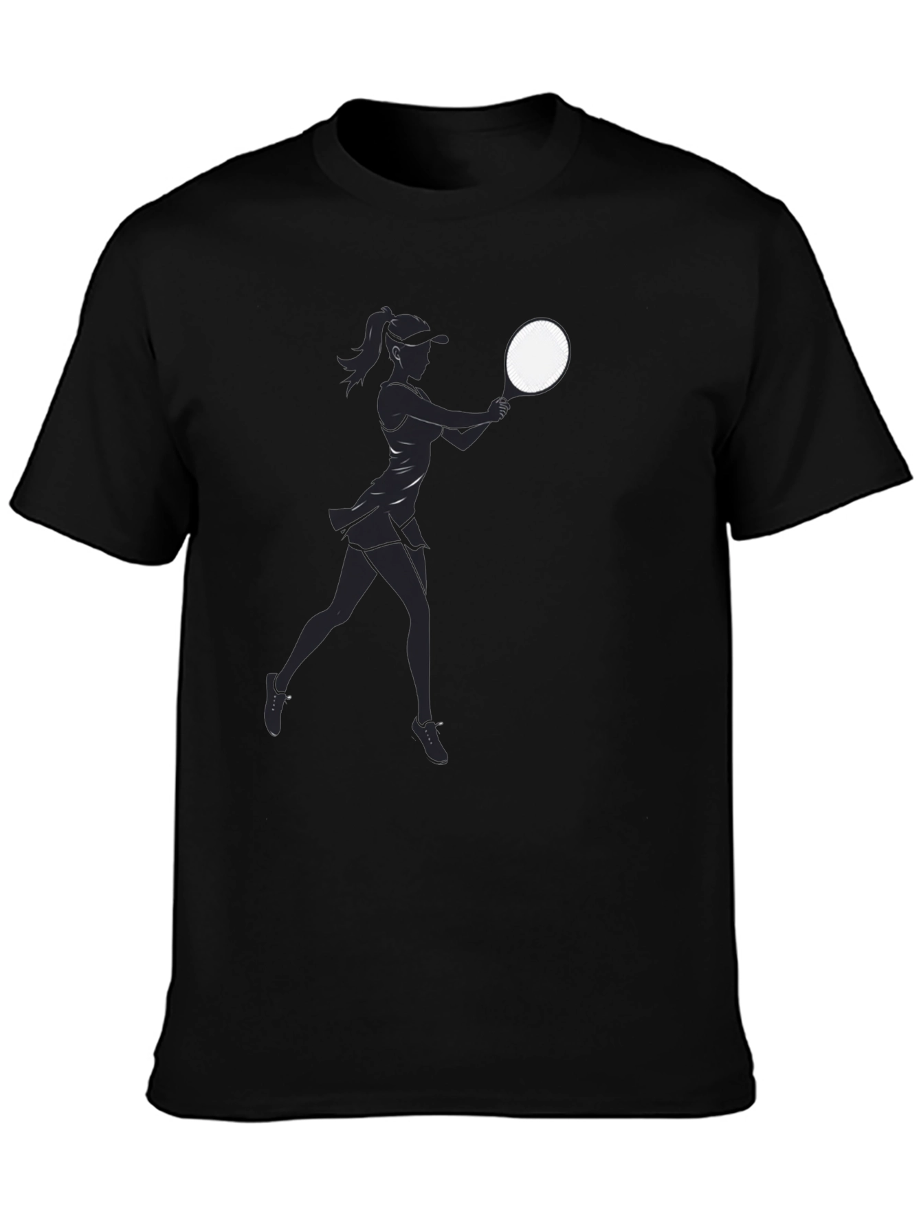 Tennis Player Graphic T-Shirt - Casual Style