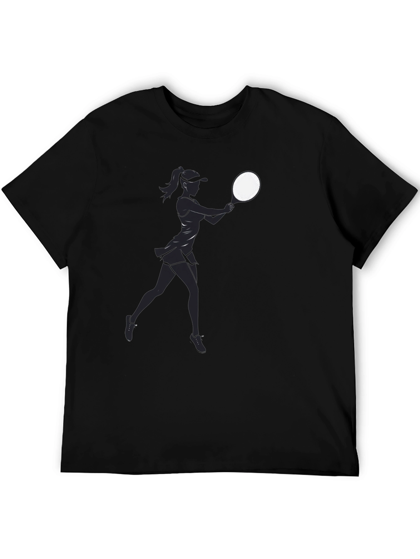 Tennis Player Graphic T-Shirt - Casual Style