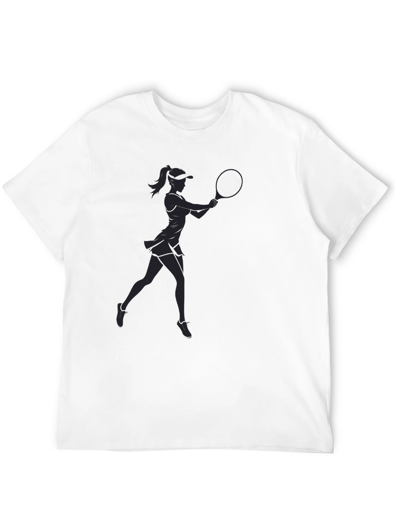 Tennis Player Graphic T-Shirt - Casual Style