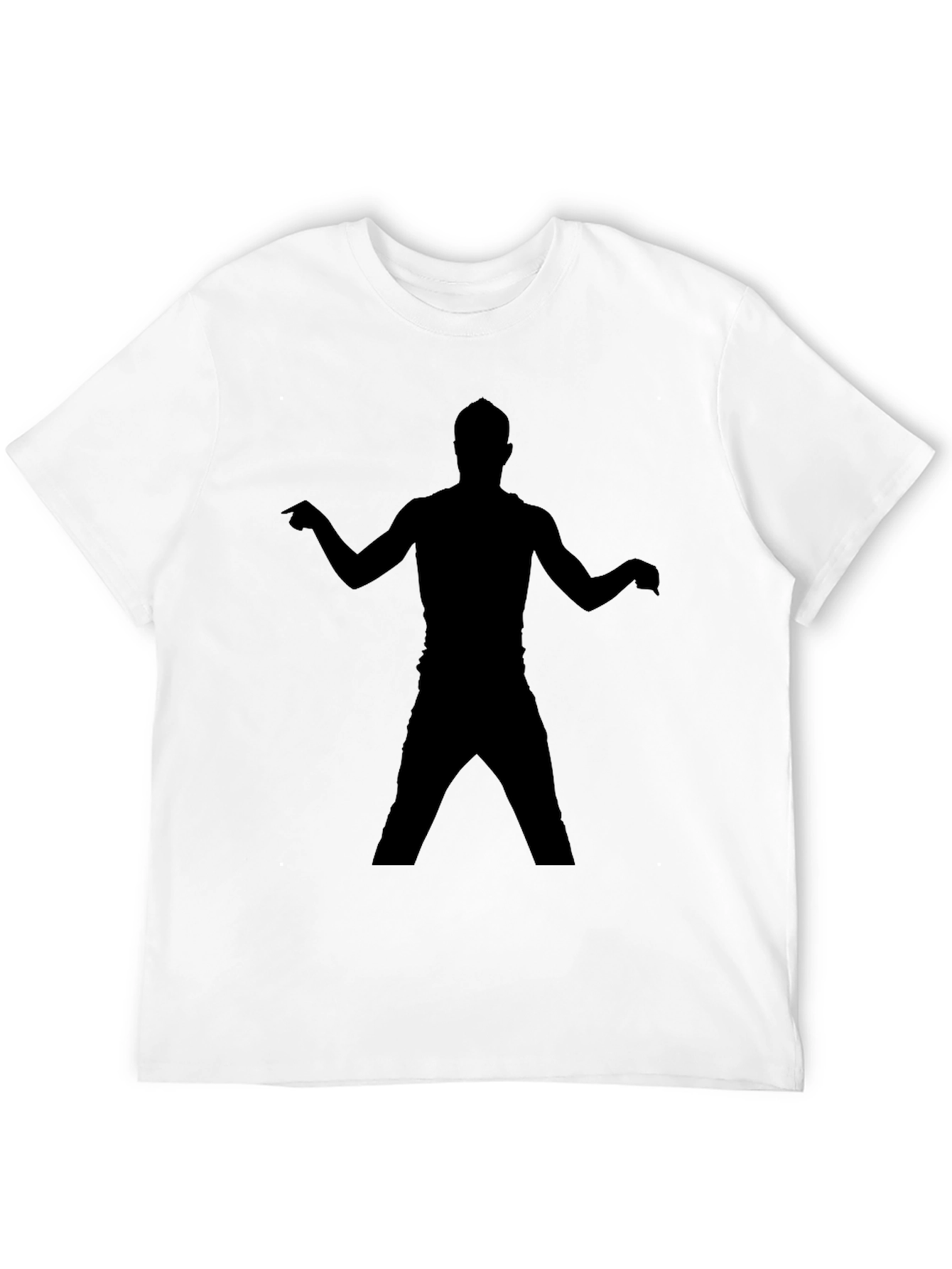 Cool Black T-Shirt with Silhouette Design
