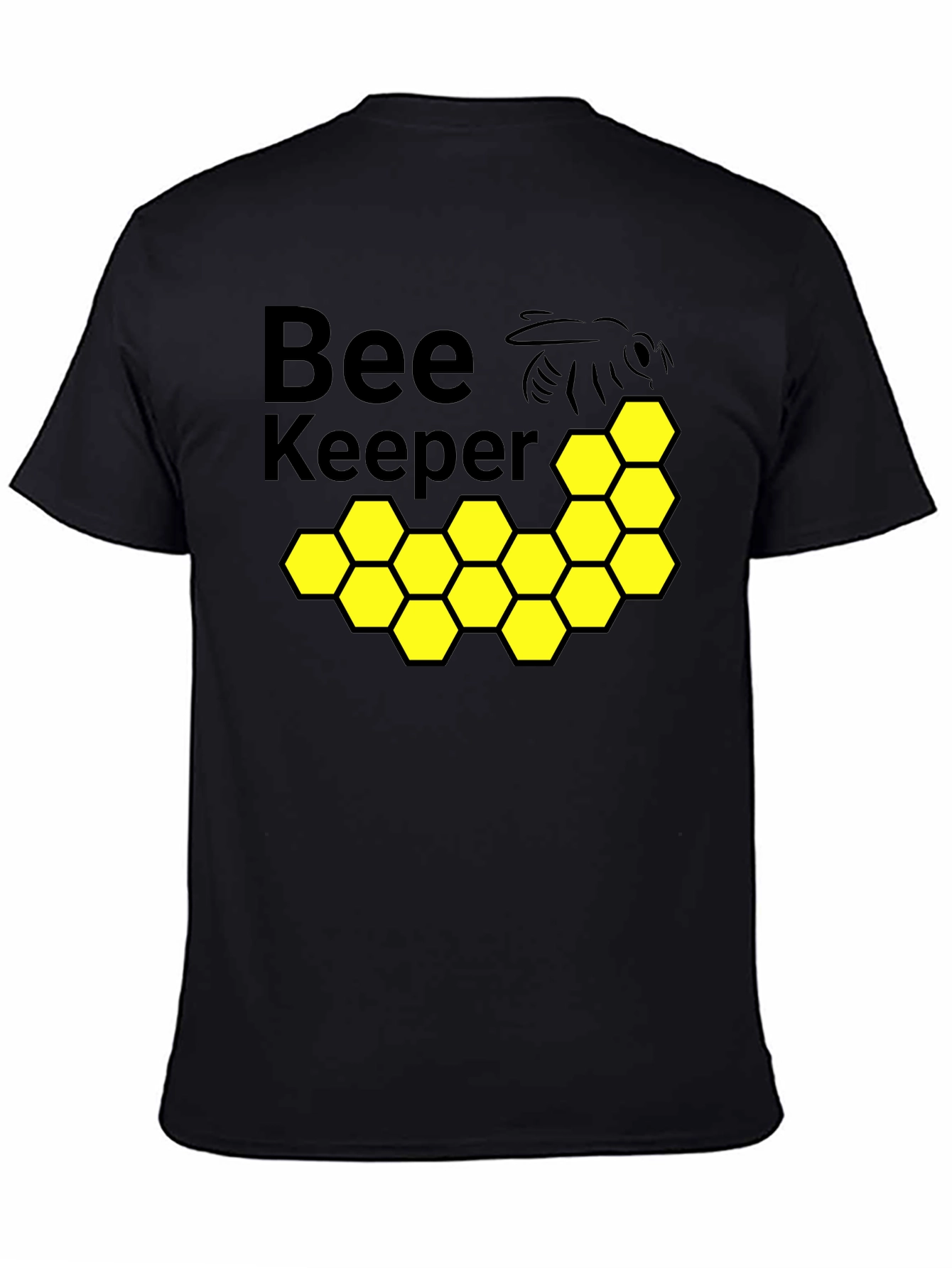 Beekeeper Graphic Tee - Honeycomb Design Soft Cotton