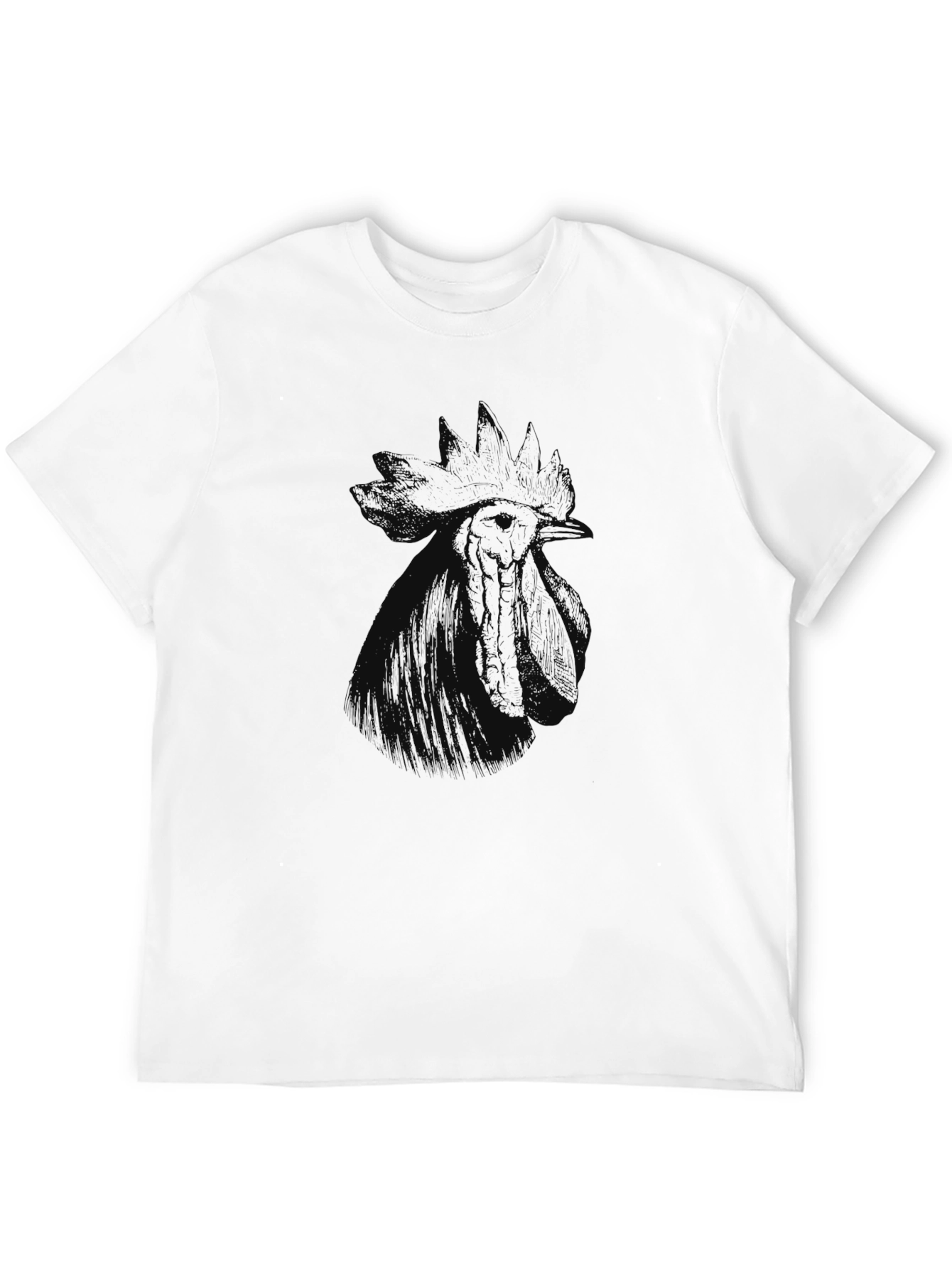 Black Rooster Graphic Print Tee