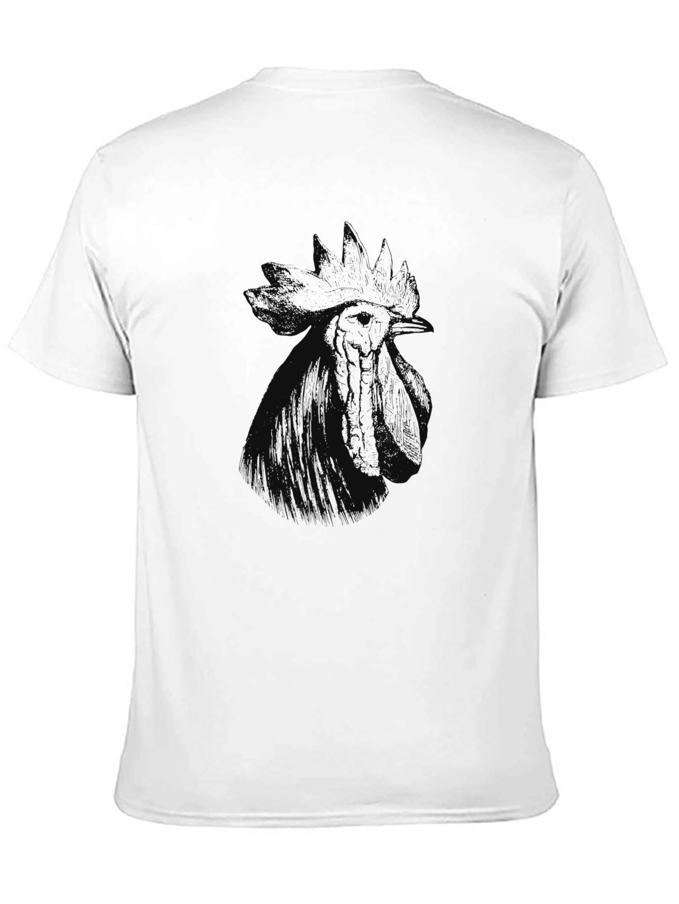 Black Rooster Graphic Print Tee