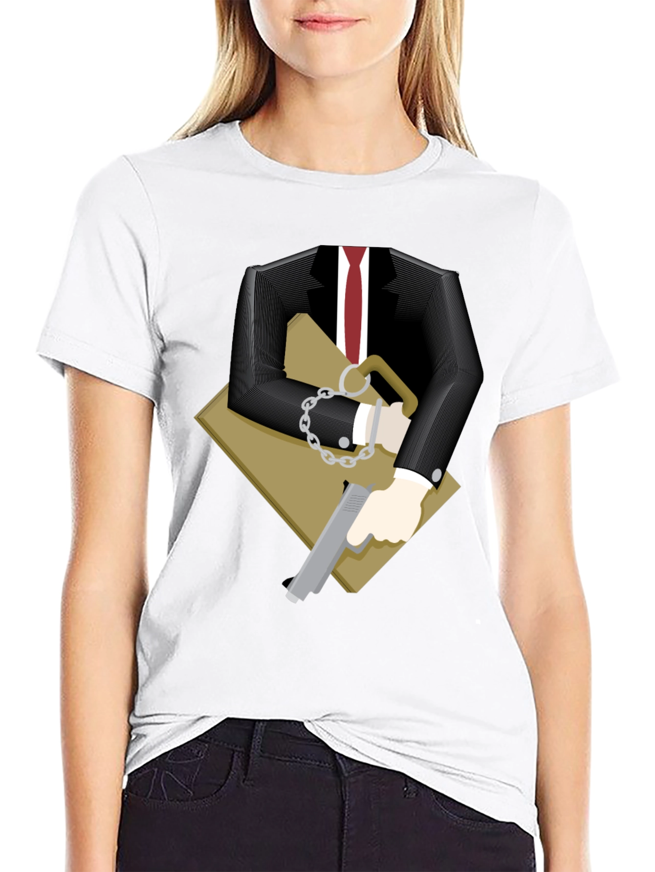 Suit & Briefcase Graphic T-Shirt