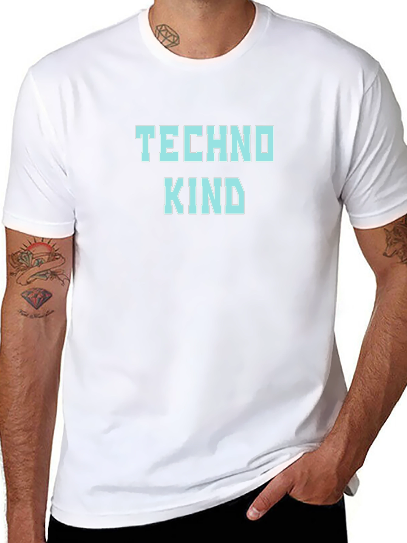 Techno Kind Graphic Tee - Modern Comfort