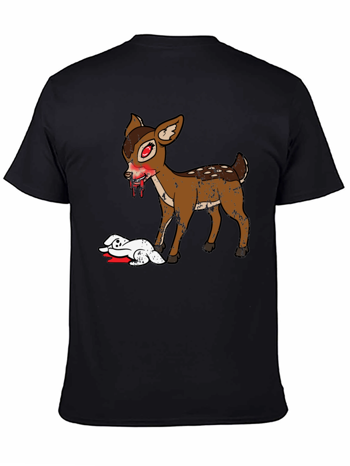 Zombie Deer Graphic T-Shirt