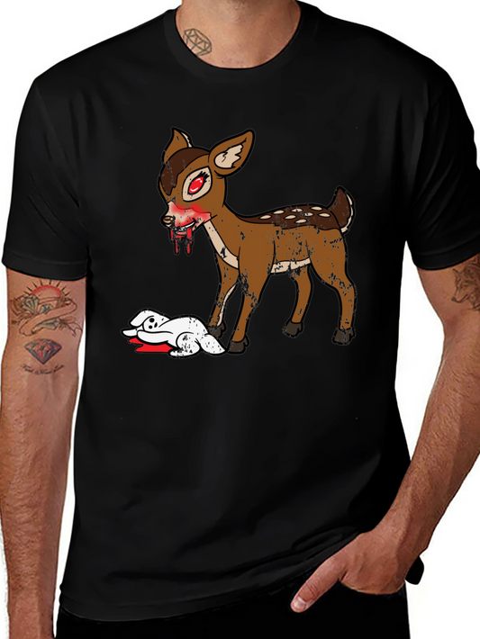 Zombie Deer Graphic T-Shirt