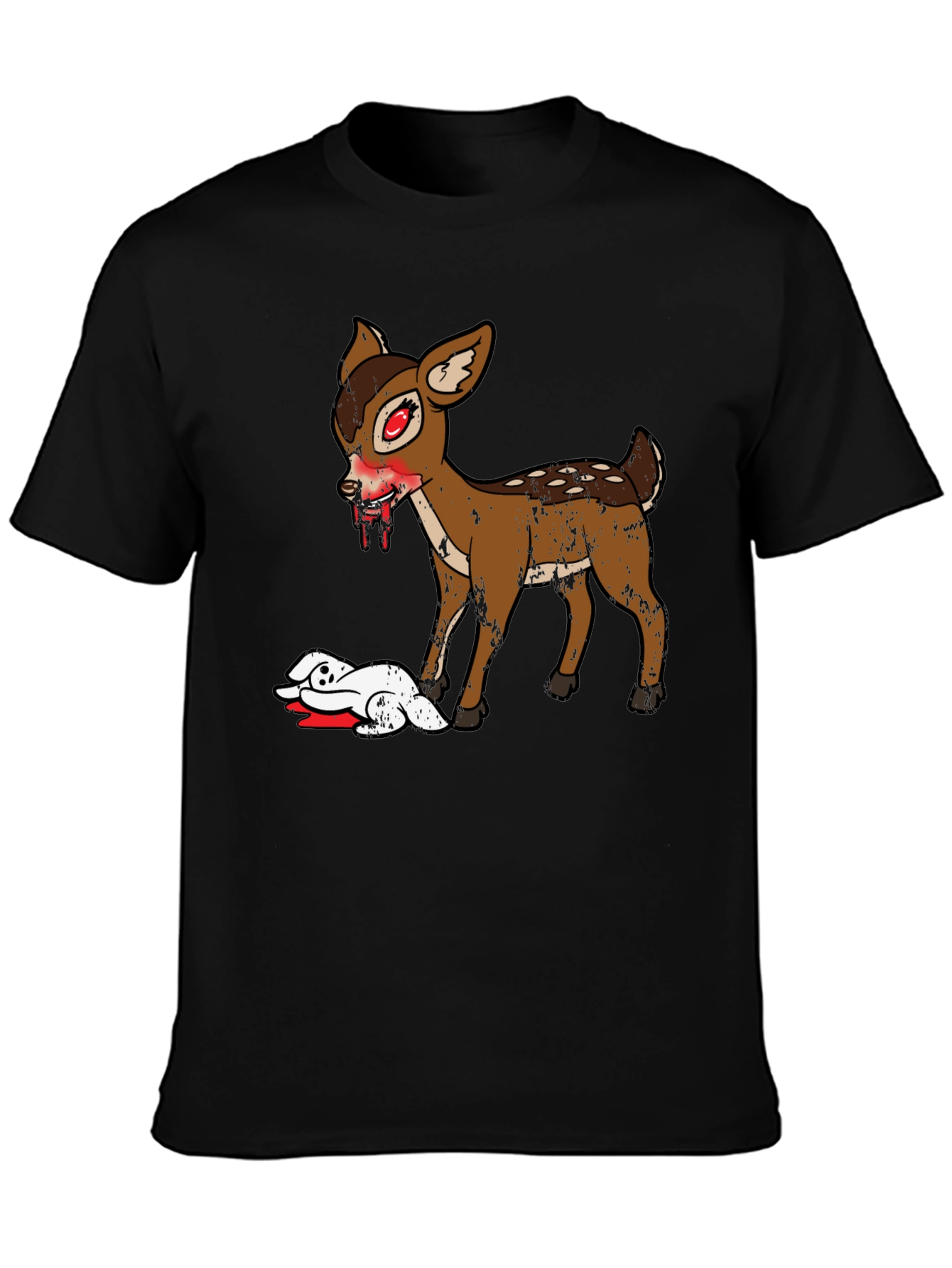 Zombie Deer Graphic T-Shirt