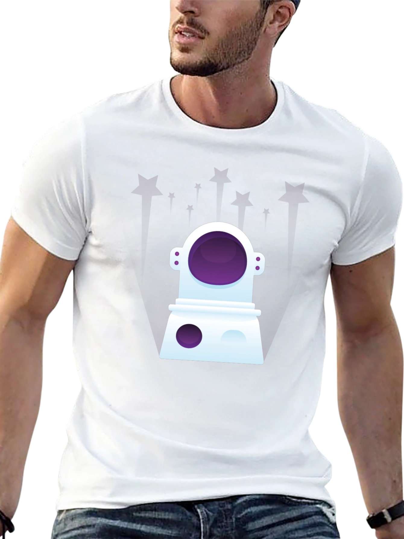 Astronaut Graphic Tee - Space Lover T-Shirt