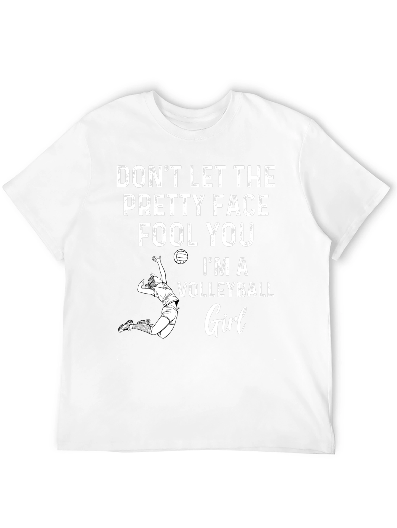 Volleyball Girl Graphic T-Shirt - Sporty & Stylish