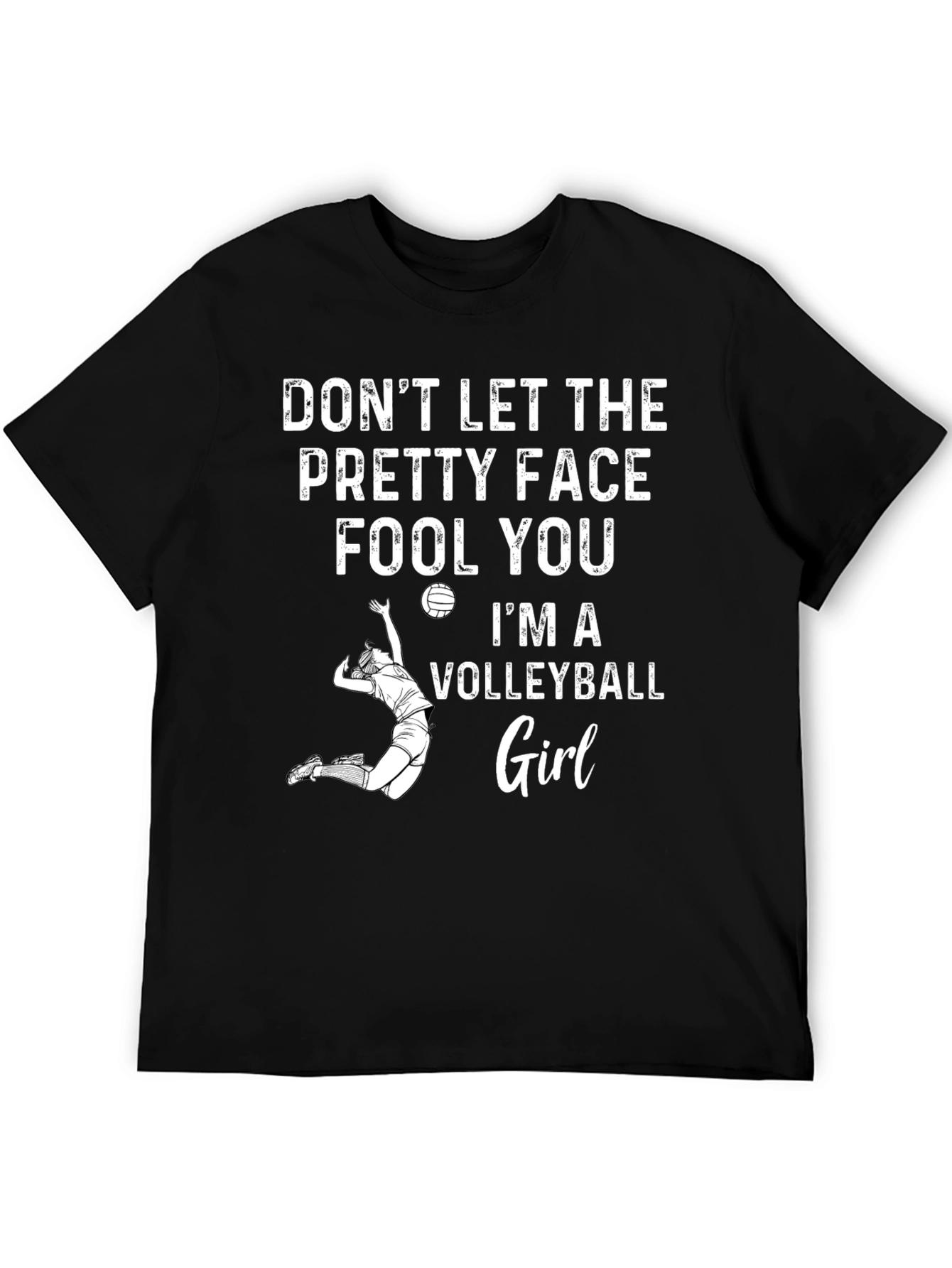 Volleyball Girl Graphic T-Shirt - Sporty & Stylish