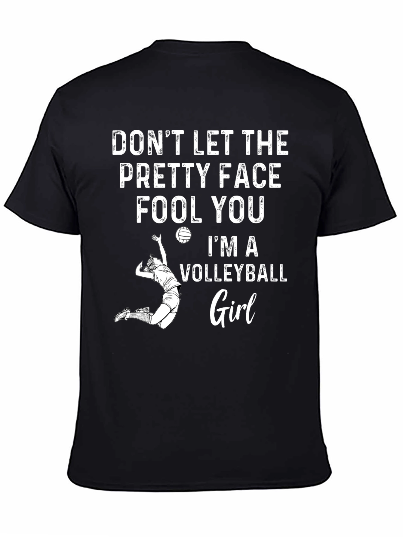 Volleyball Girl Graphic T-Shirt - Sporty & Stylish