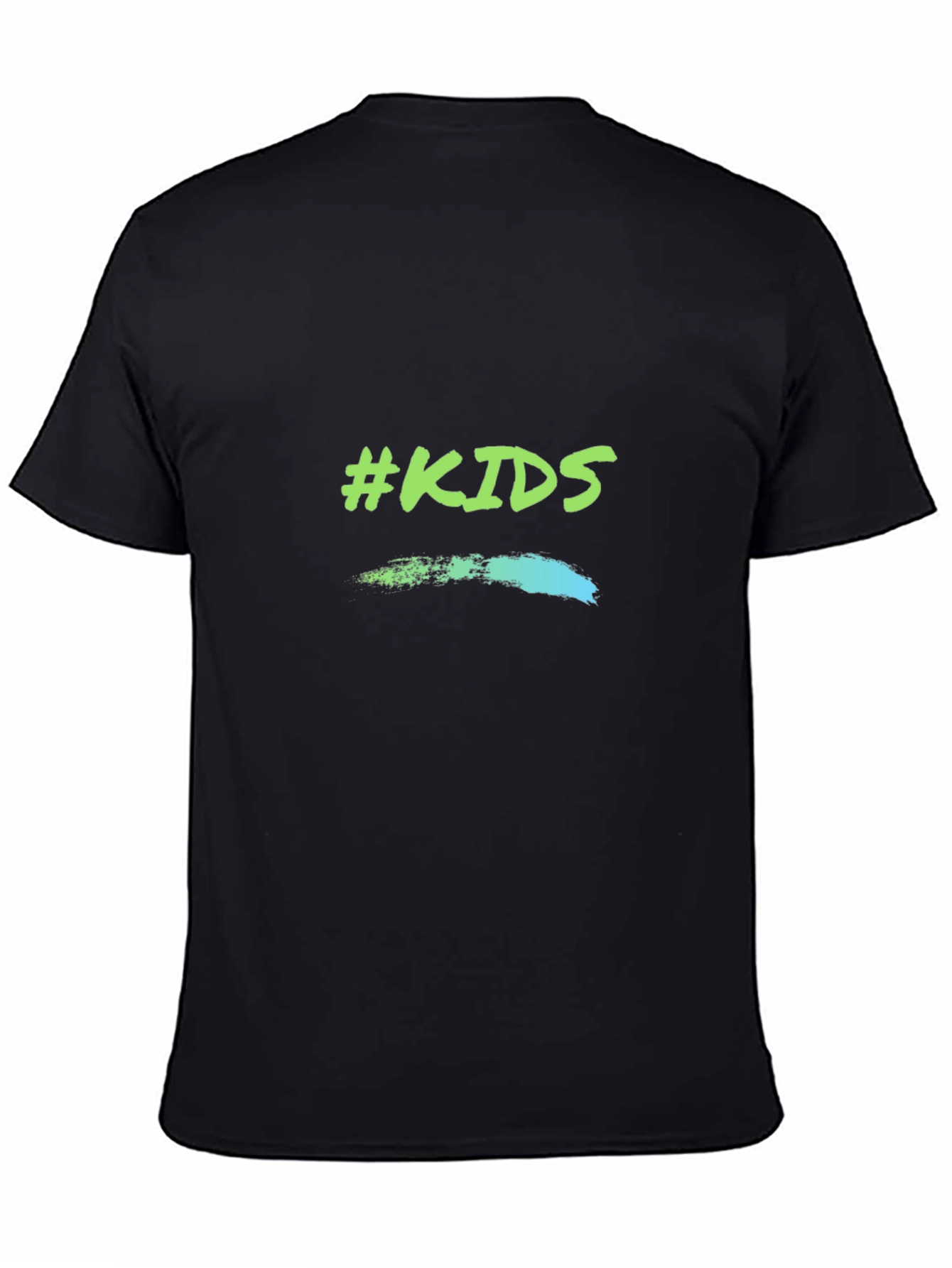 #KIDS Graphic Print Black T-Shirt - Modern Style