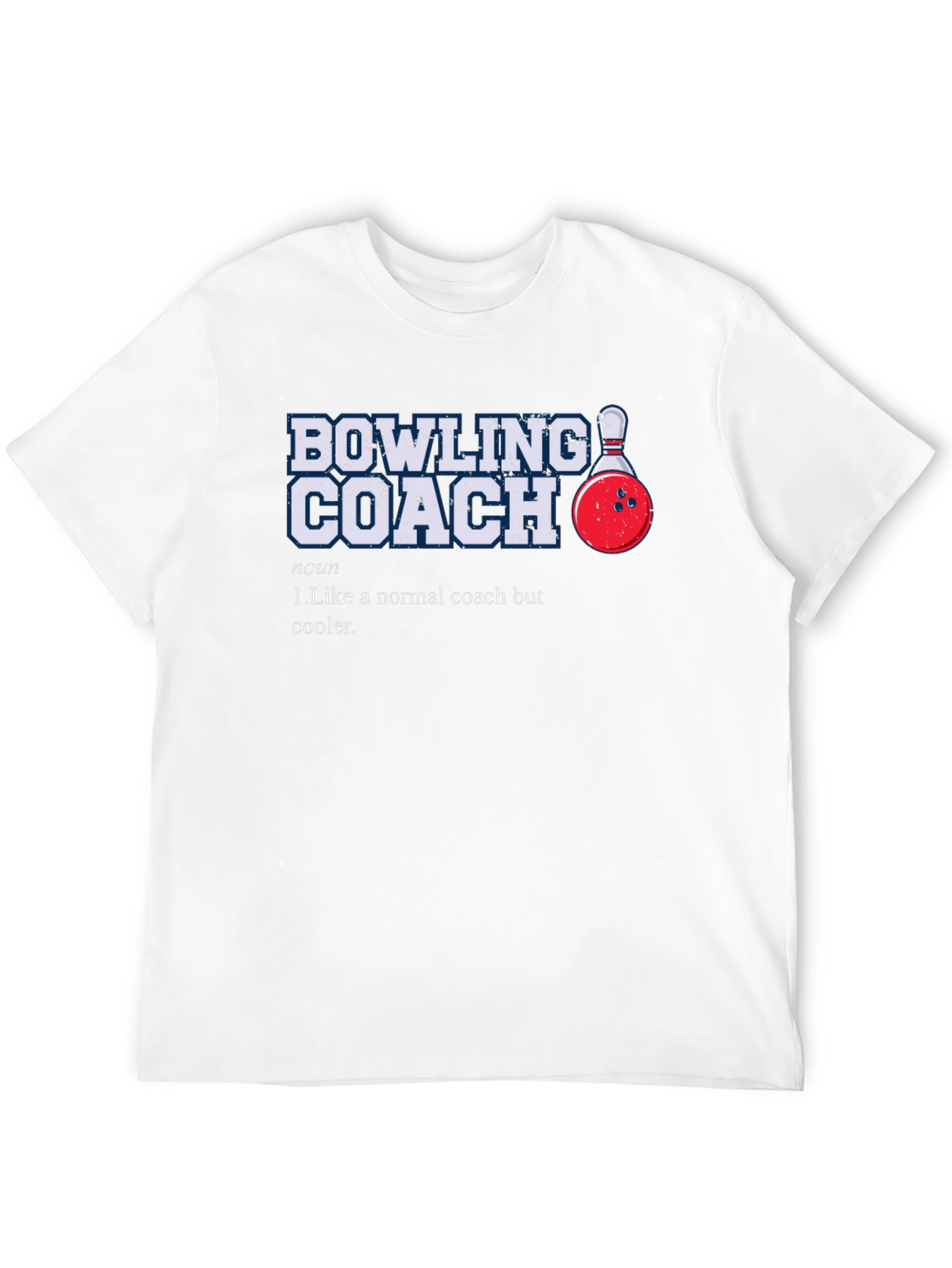 Bowling Coach Graphic T-Shirt - Novelty Design