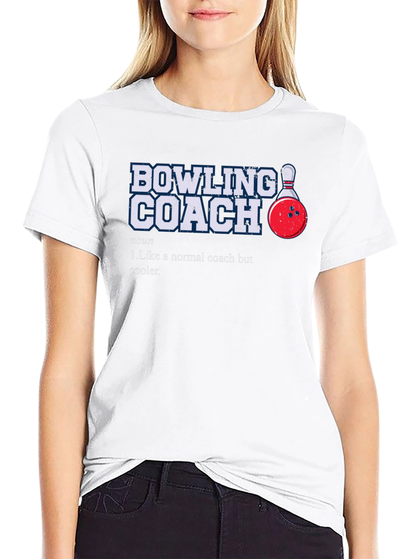 Bowling Coach Graphic T-Shirt - Novelty Design