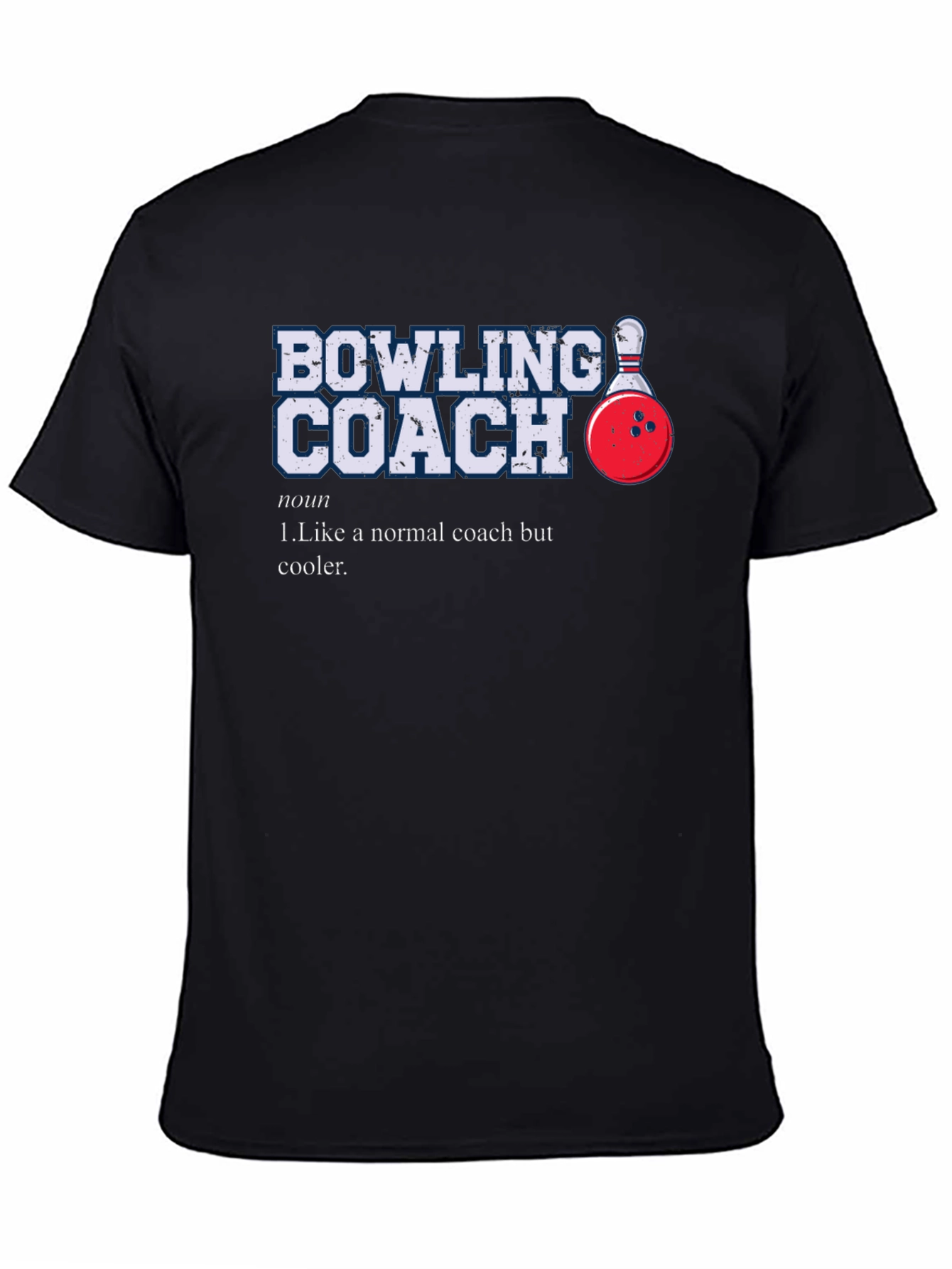 Bowling Coach Graphic T-Shirt - Novelty Design