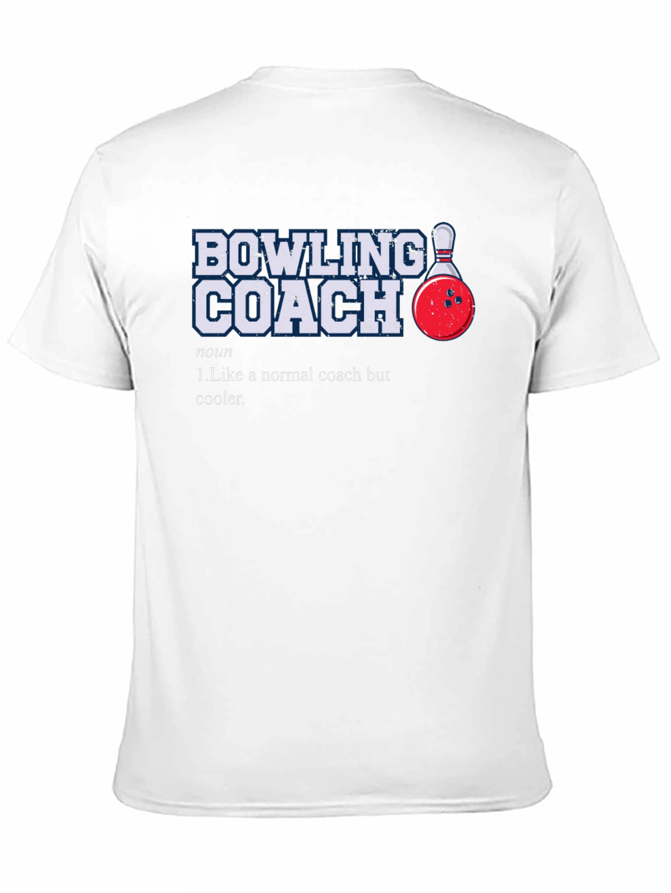 Bowling Coach Graphic T-Shirt - Novelty Design