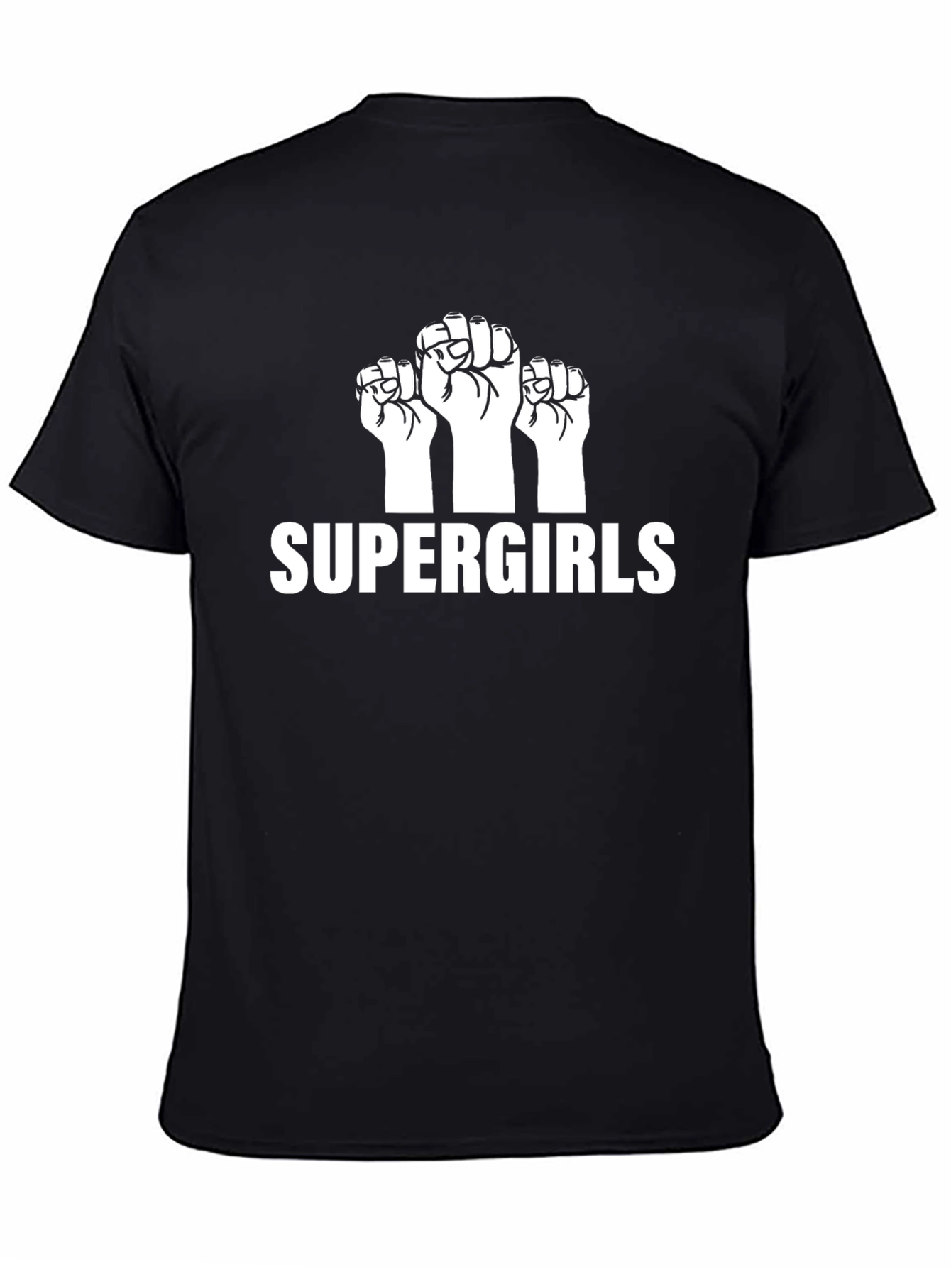 Supergirls Fist Graphic Tee - Empowering Design