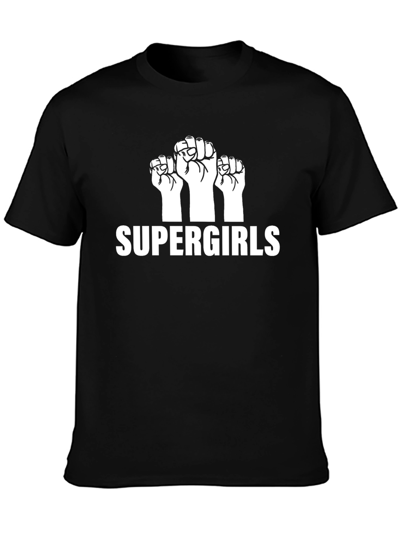 Supergirls Fist Graphic Tee - Empowering Design