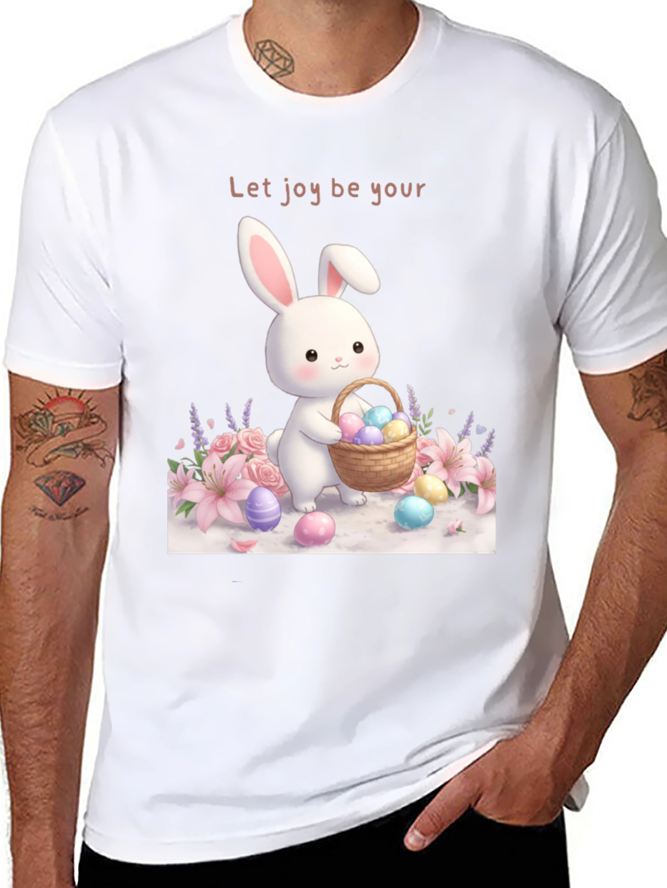 Easter Joy T-Shirt - Bunny & Eggs