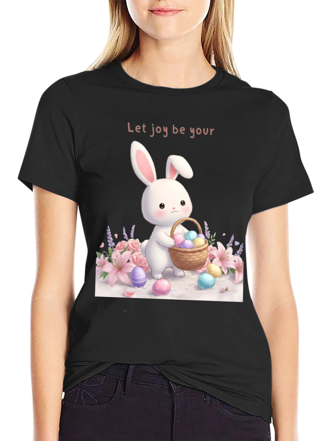 Easter Joy T-Shirt - Bunny & Eggs