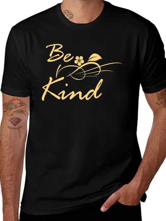 Be Kind Graphic Tee - Soft Black T-Shirt