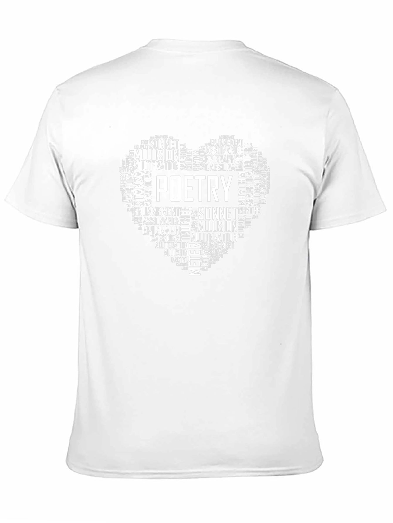 Poetry Heart Word Art T-Shirt