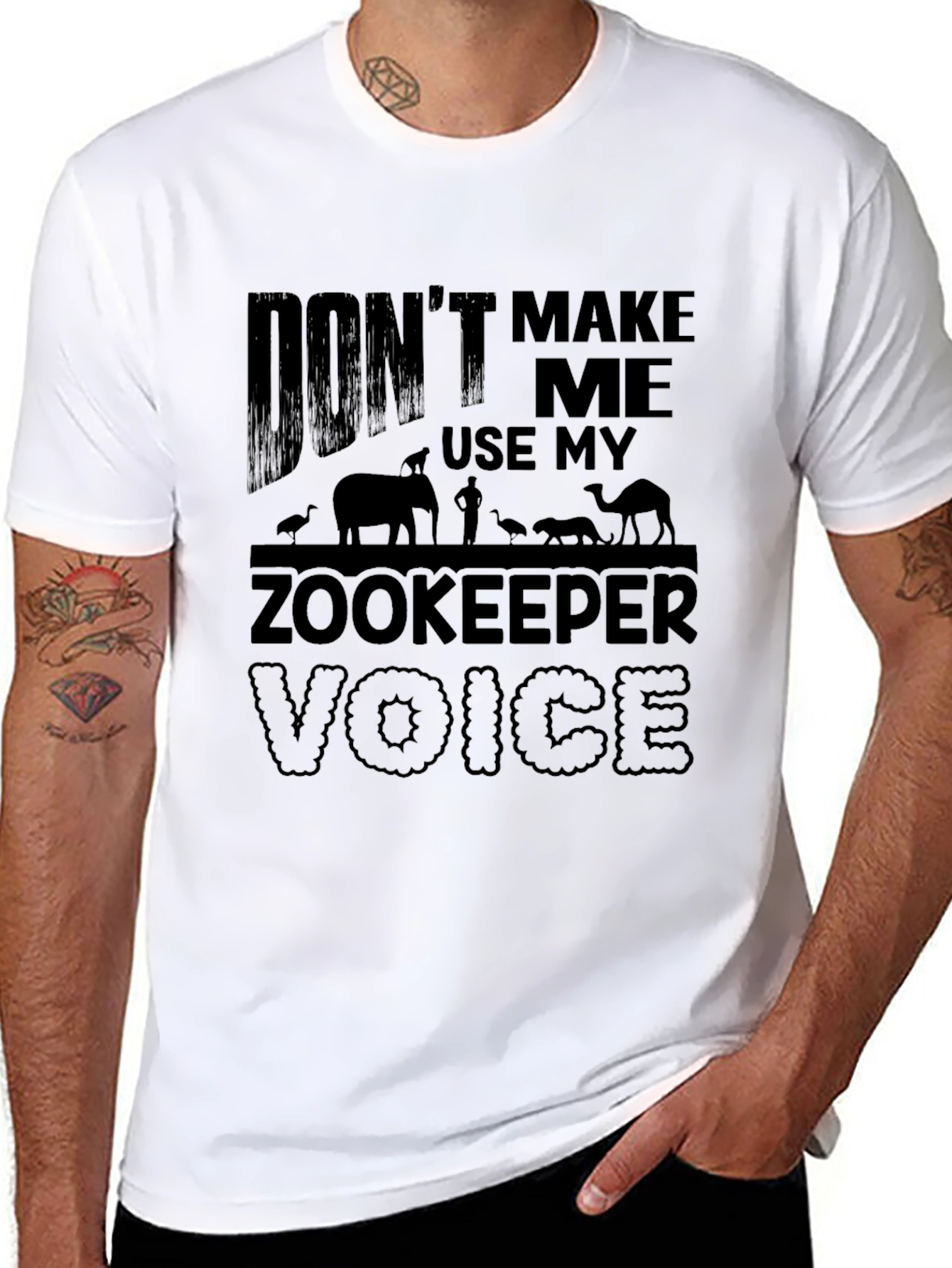 Zookeeper Voice T-Shirt - Black Graphic Tee