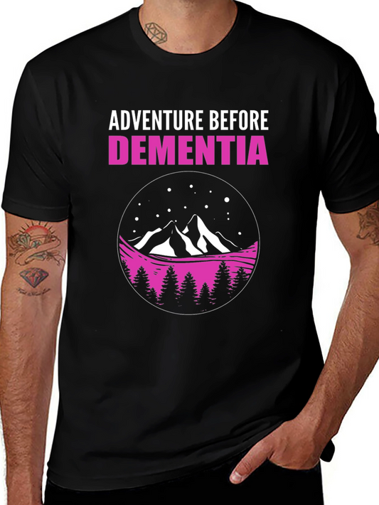 Adventure Before Dementia Black Graphic Tee