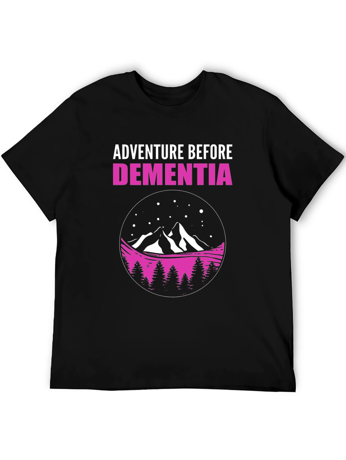Adventure Before Dementia Black Graphic Tee