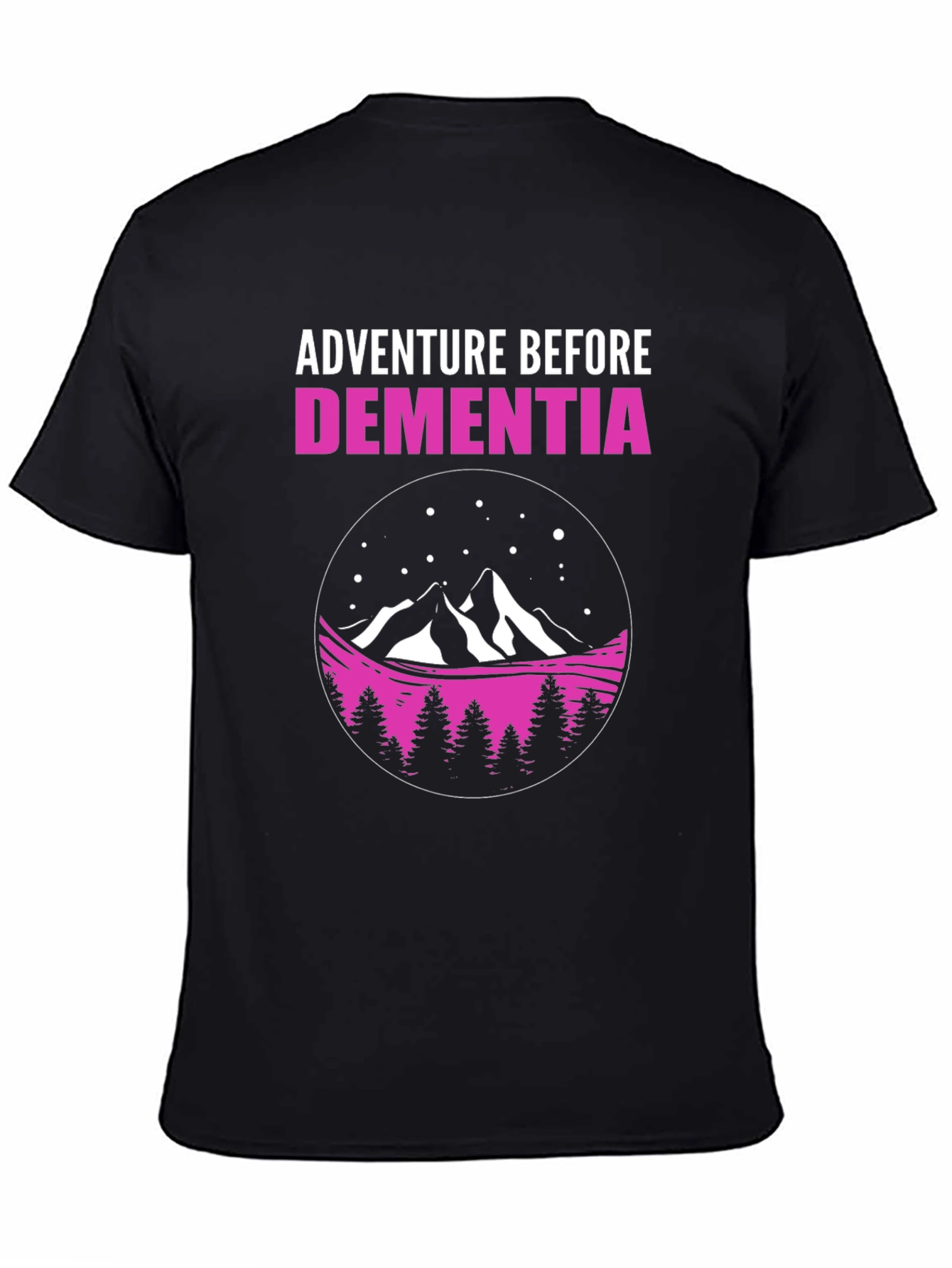 Adventure Before Dementia Black Graphic Tee