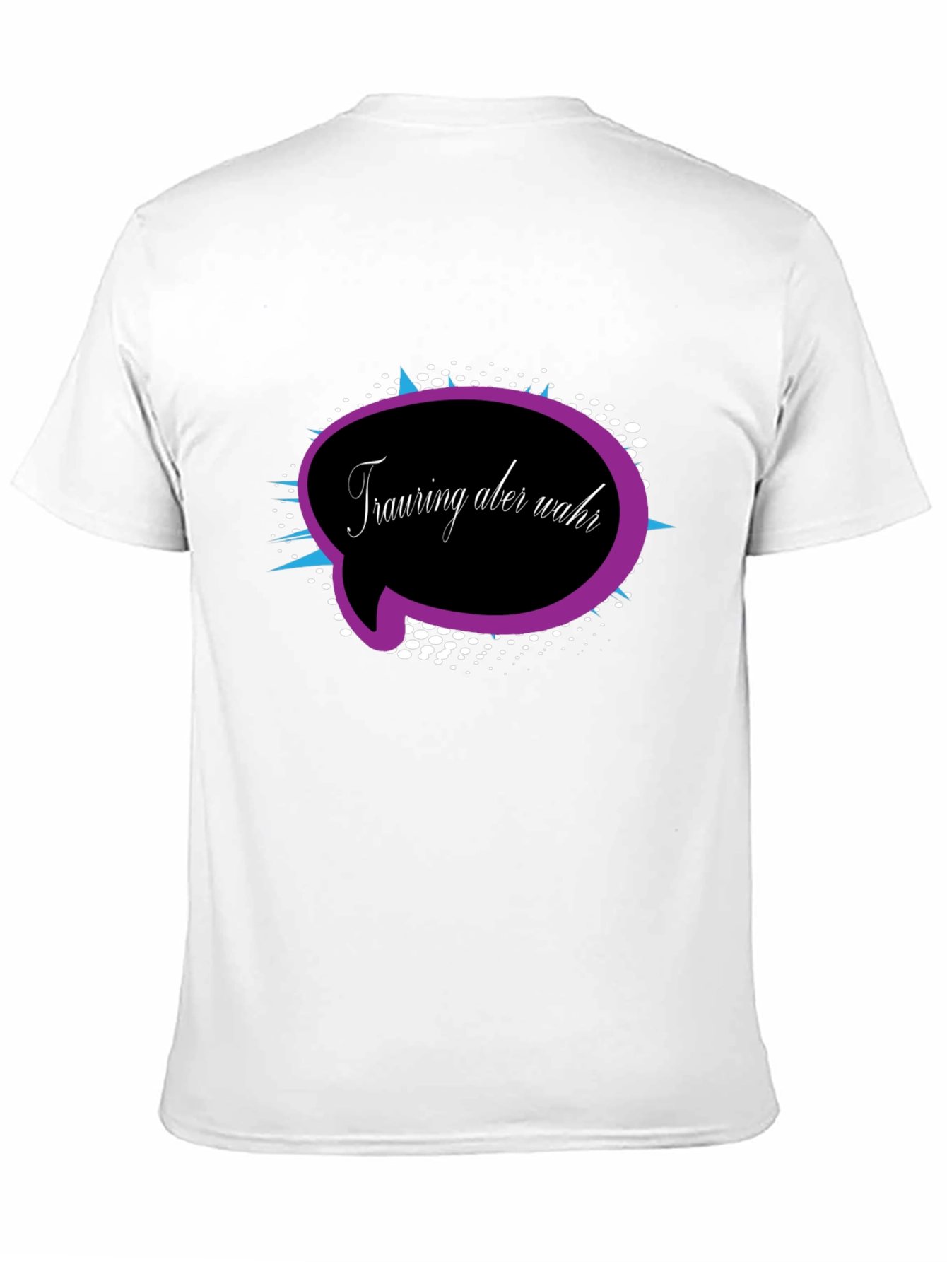 Trauring Aber Wahr Graphic Tee - Black Cotton Blend