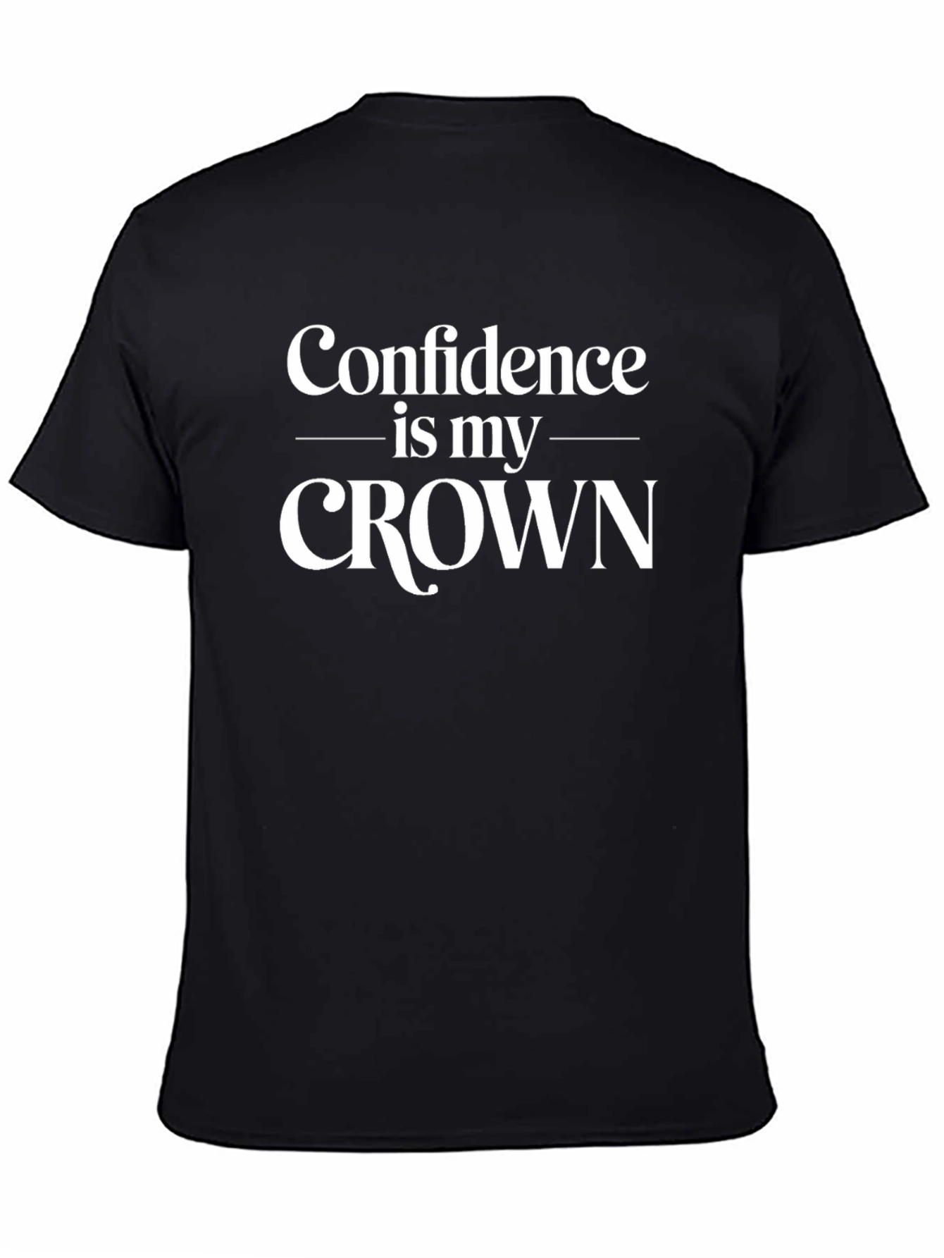 Confidence is my Crown Black Graphic Tee