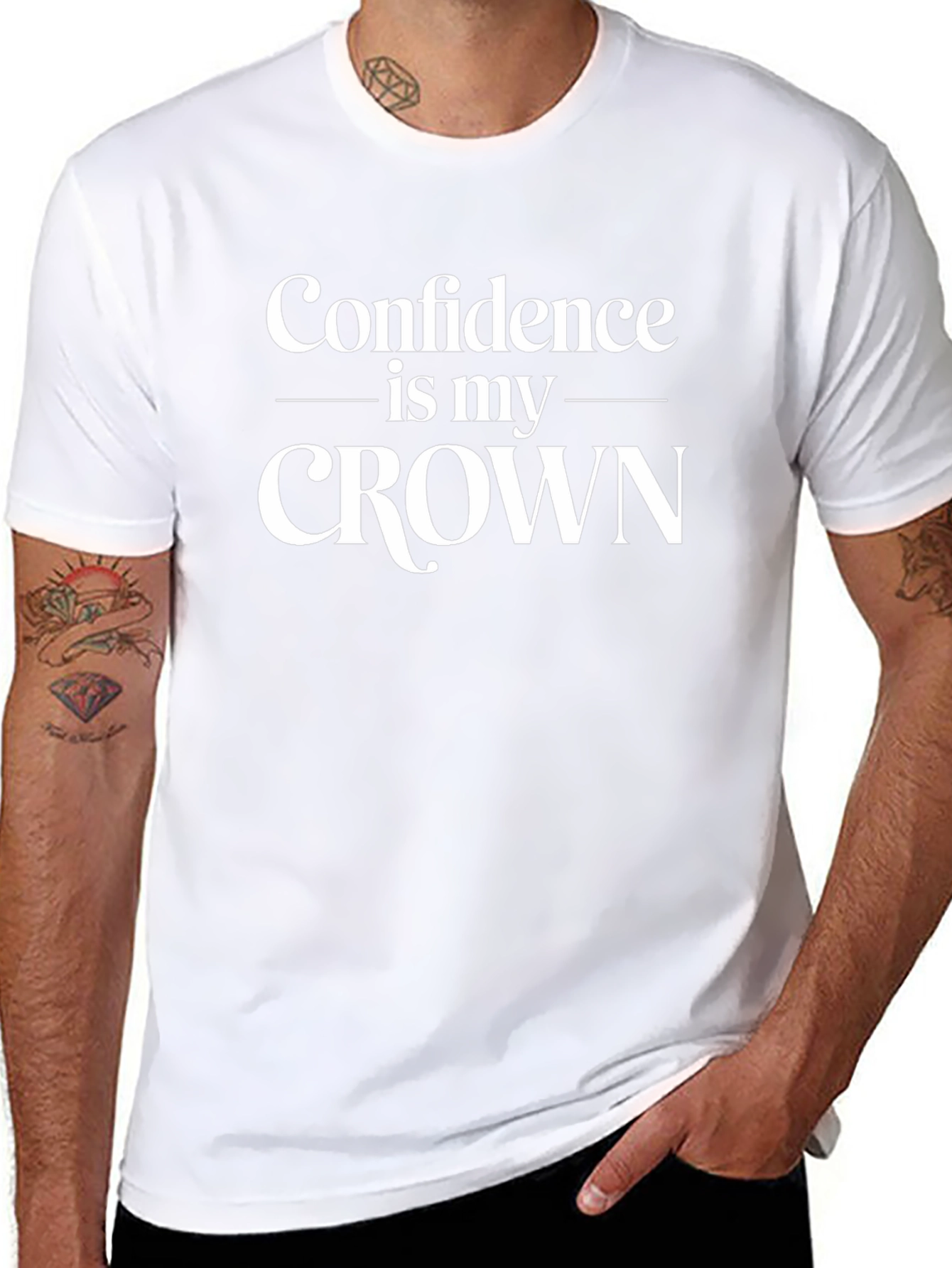 Confidence is my Crown Black Graphic Tee