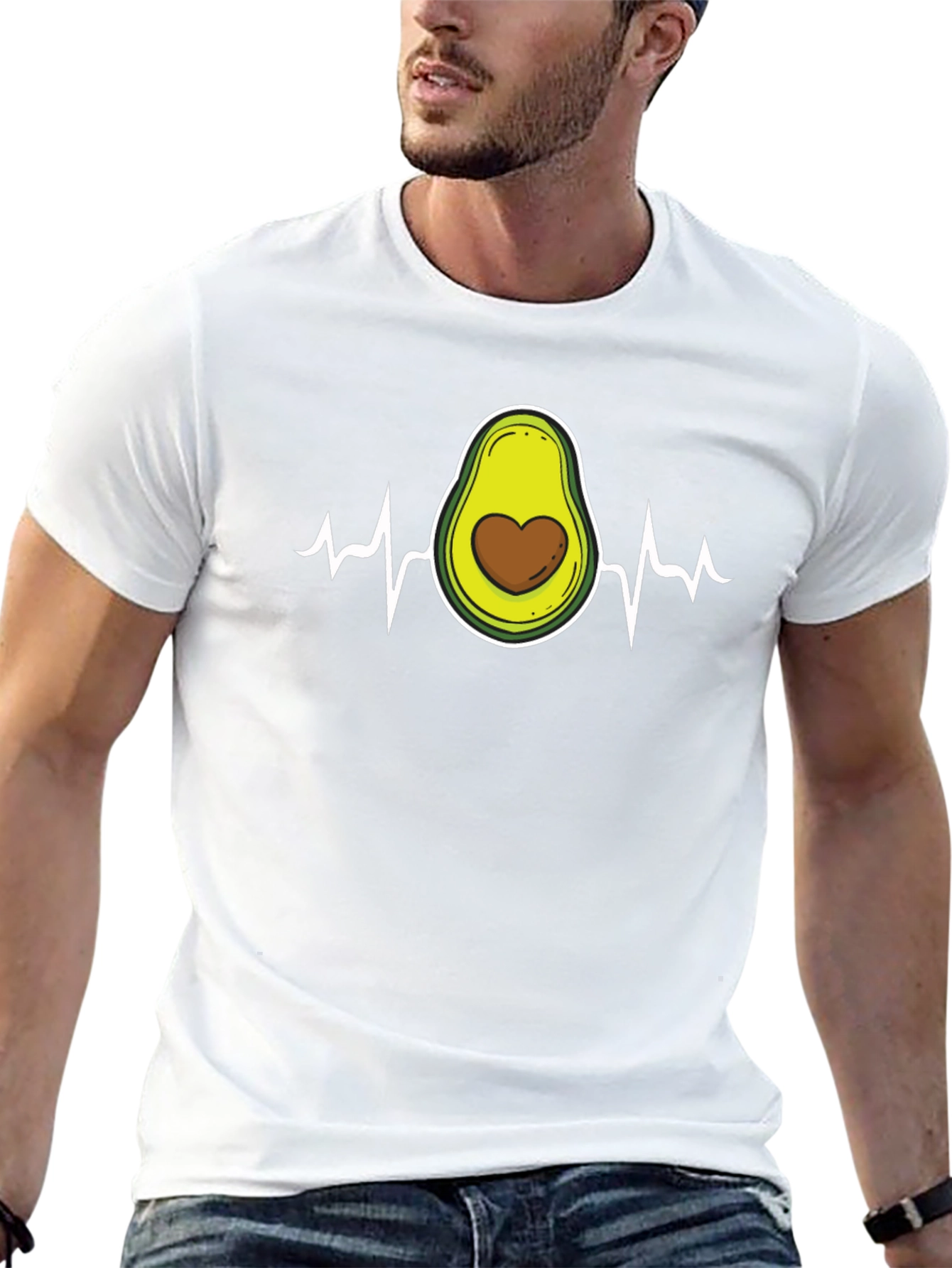 Avocado Heartbeat T-Shirt - Love for Avocados
