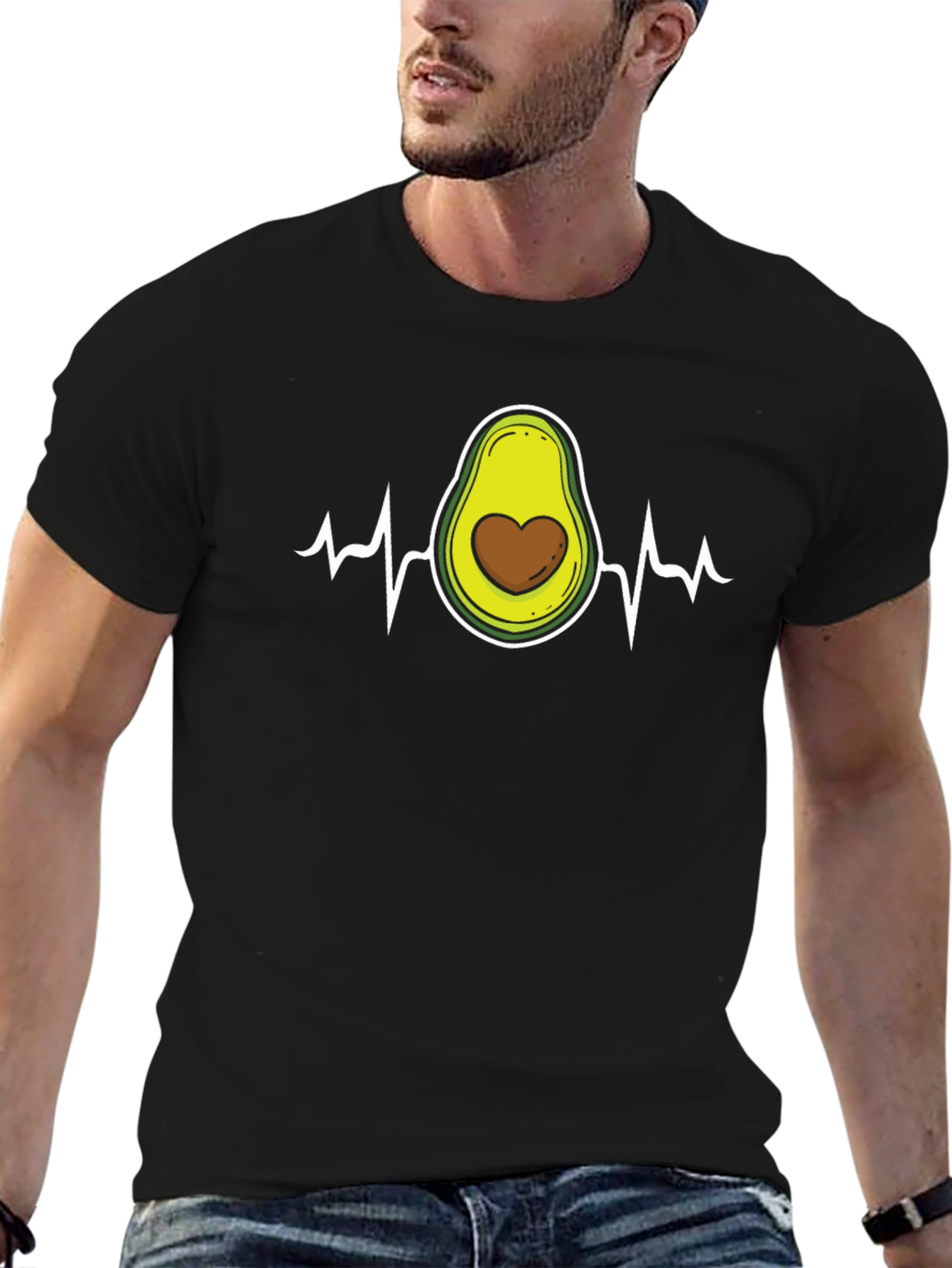 Avocado Heartbeat T-Shirt - Love for Avocados