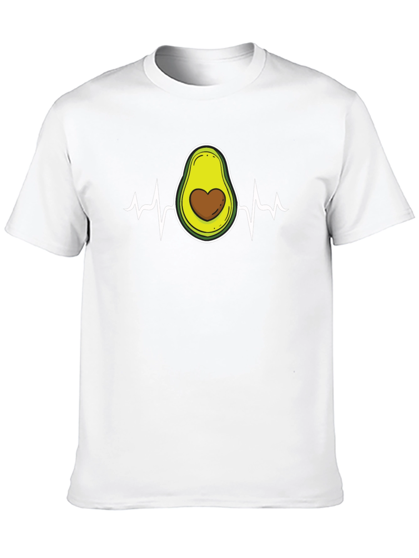 Avocado Heartbeat T-Shirt - Love for Avocados