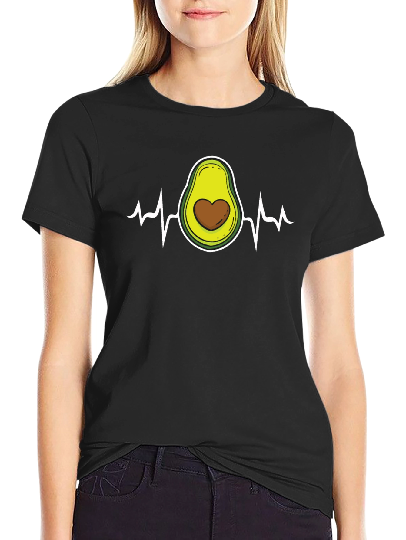 Avocado Heartbeat T-Shirt - Love for Avocados