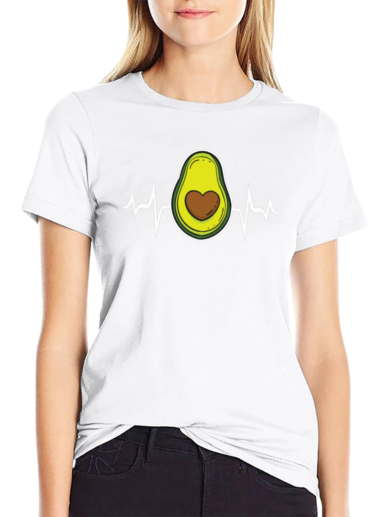 Avocado Heartbeat T-Shirt - Love for Avocados