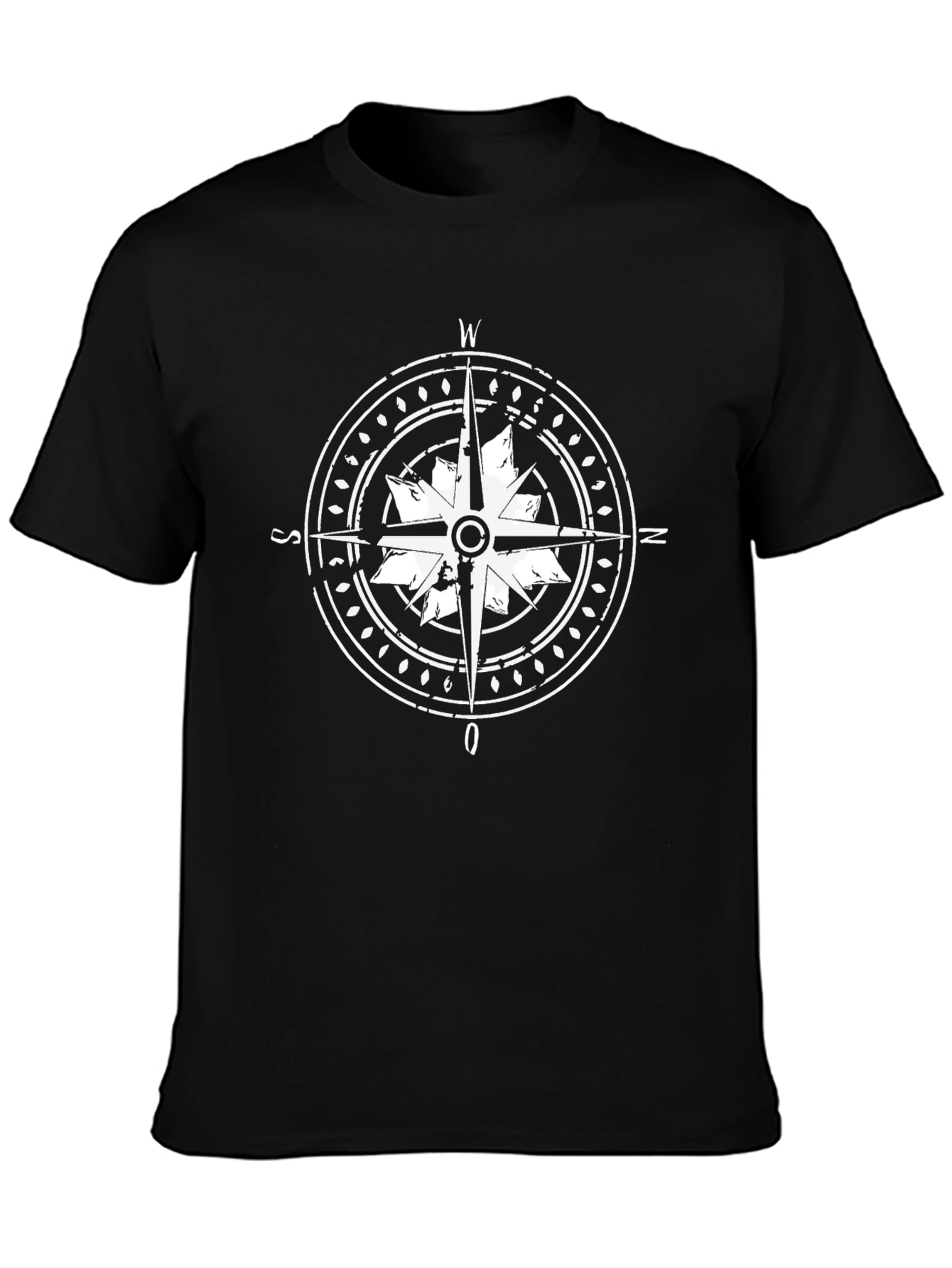 Compass Graphic Black T-Shirt