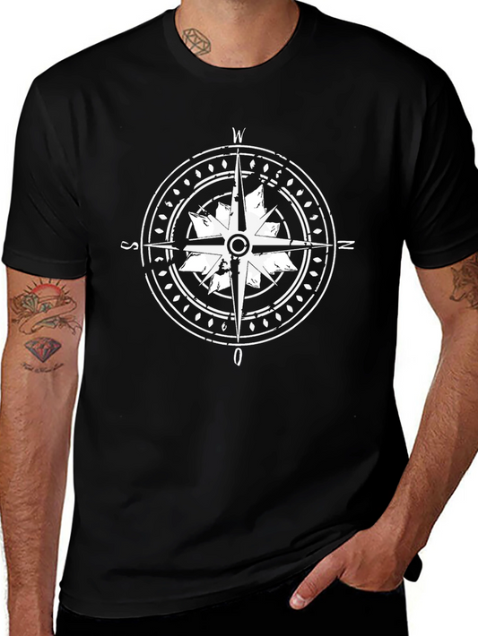 Compass Graphic Black T-Shirt