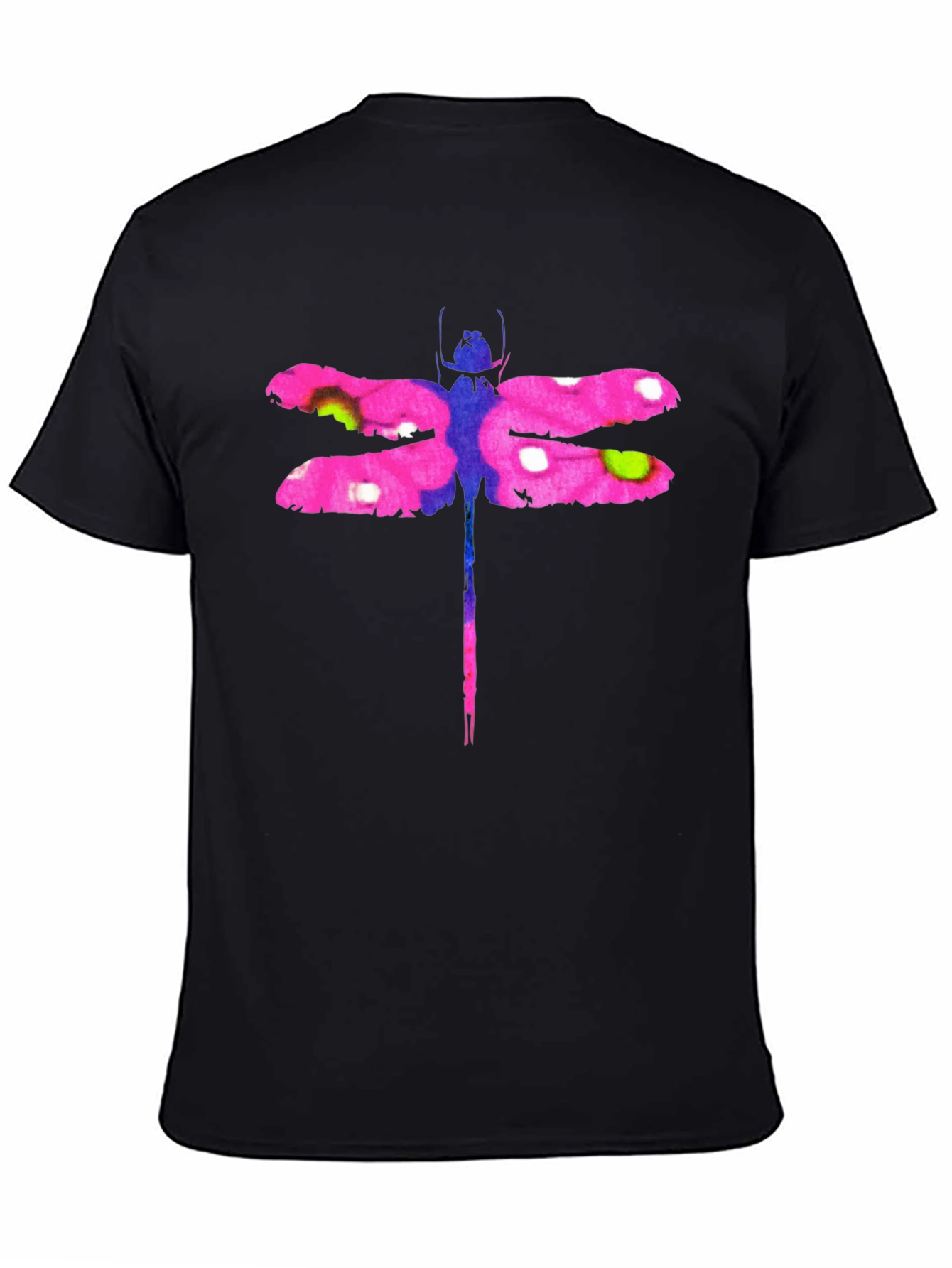 Dragonfly Graphic Tee - Stylish Mens Black T-Shirt