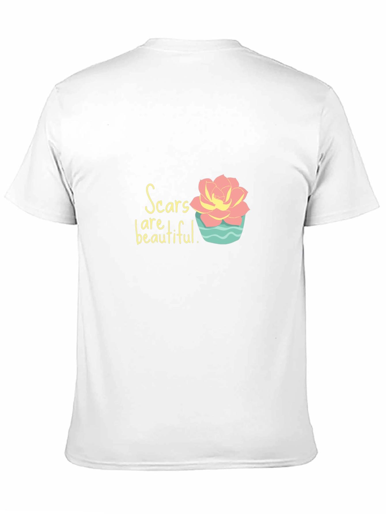 Scars Are Beautiful Graphic Tee - Inspirational Design